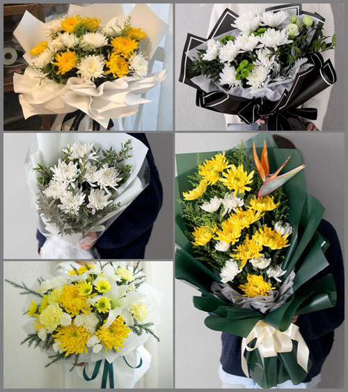 四川成都大邑县金星乡和平村白事花束代送